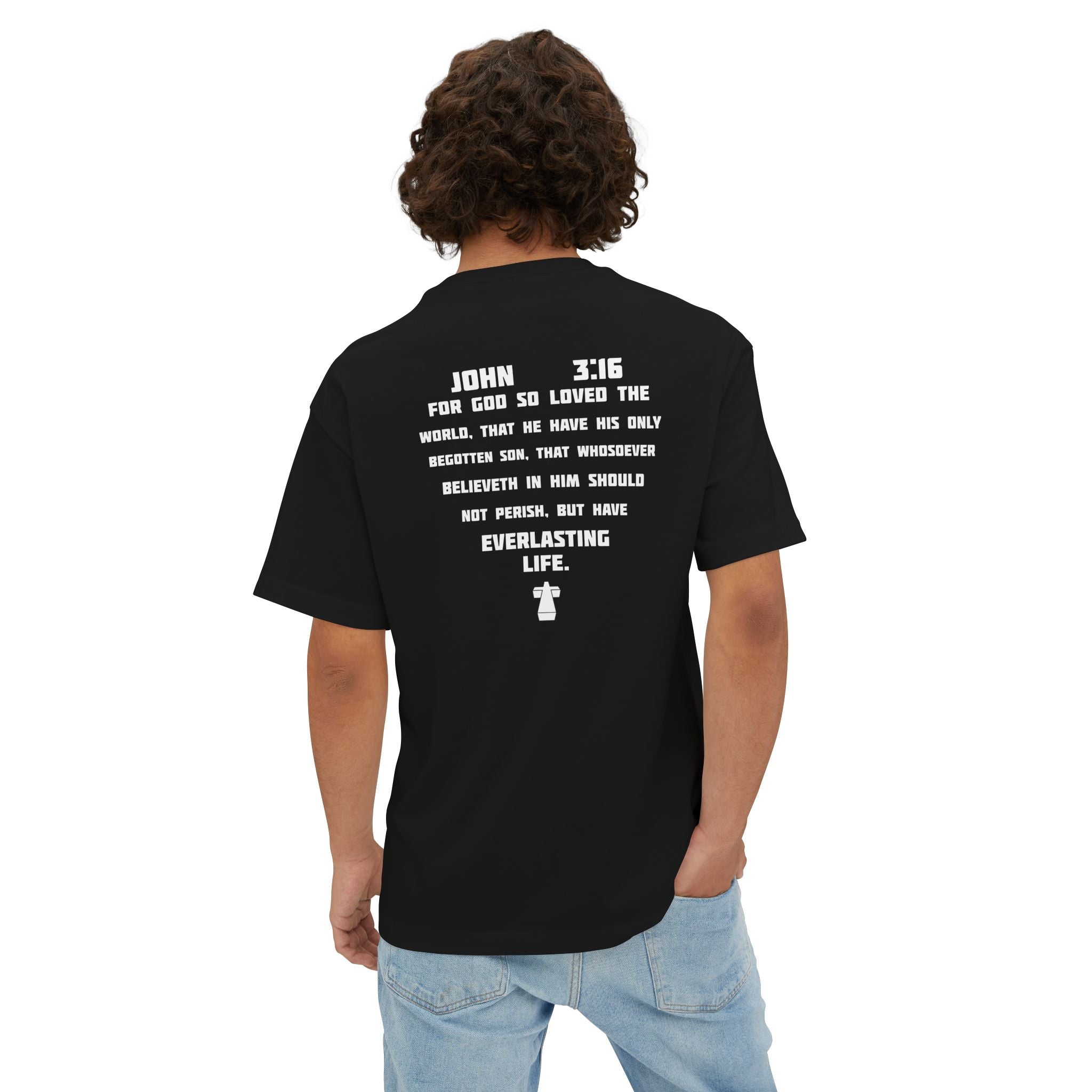 John 3:16 Graphic Tee - Christian Faith Bible Verse Shirt