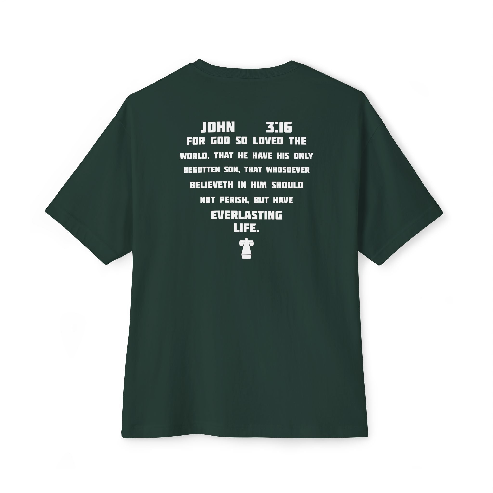 John 3:16 Graphic Tee - Christian Faith Bible Verse Shirt