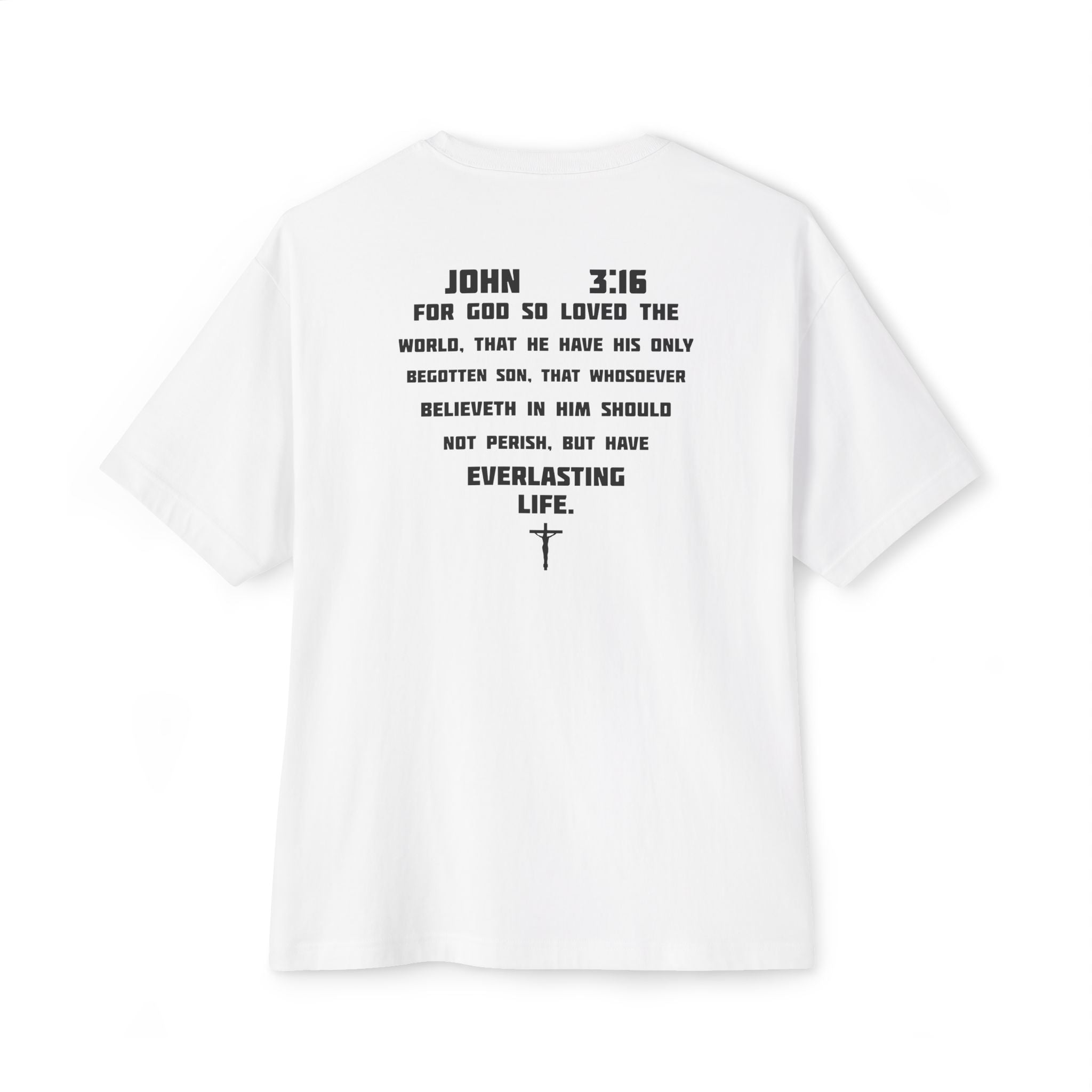 John 3:16 Graphic Tee - Christian Faith Bible Verse Shirt