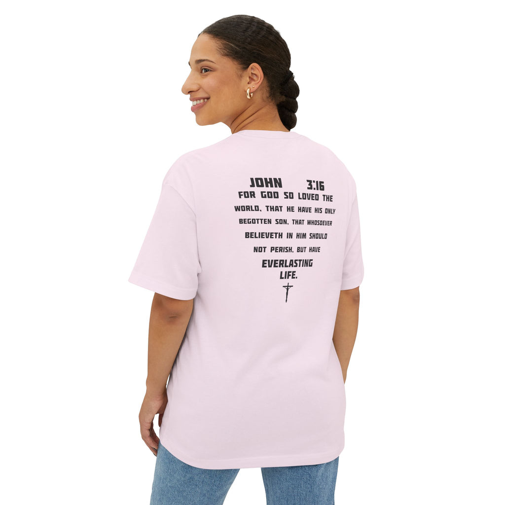 John 3:16 Graphic Tee - Christian Faith Bible Verse Shirt