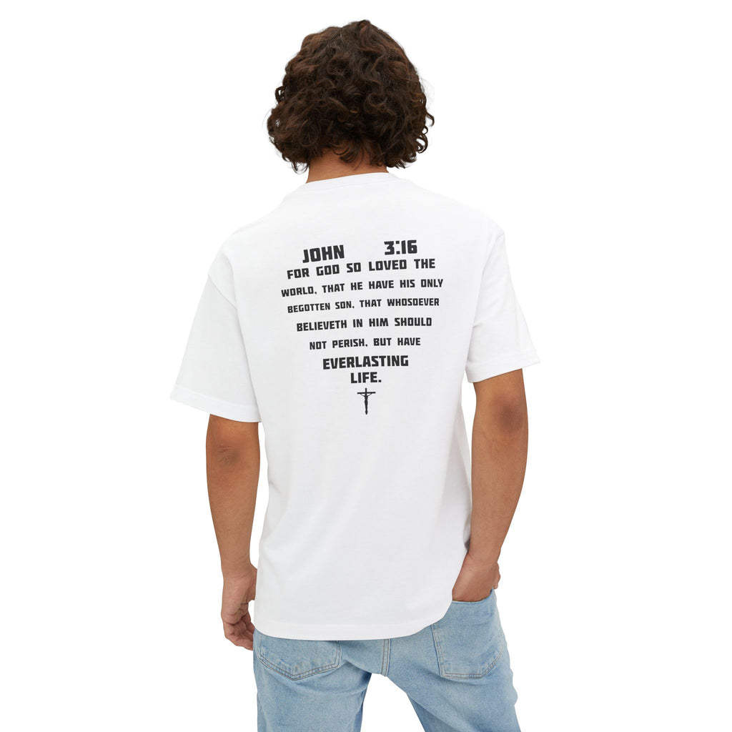 John 3:16 Graphic Tee - Christian Faith Bible Verse Shirt