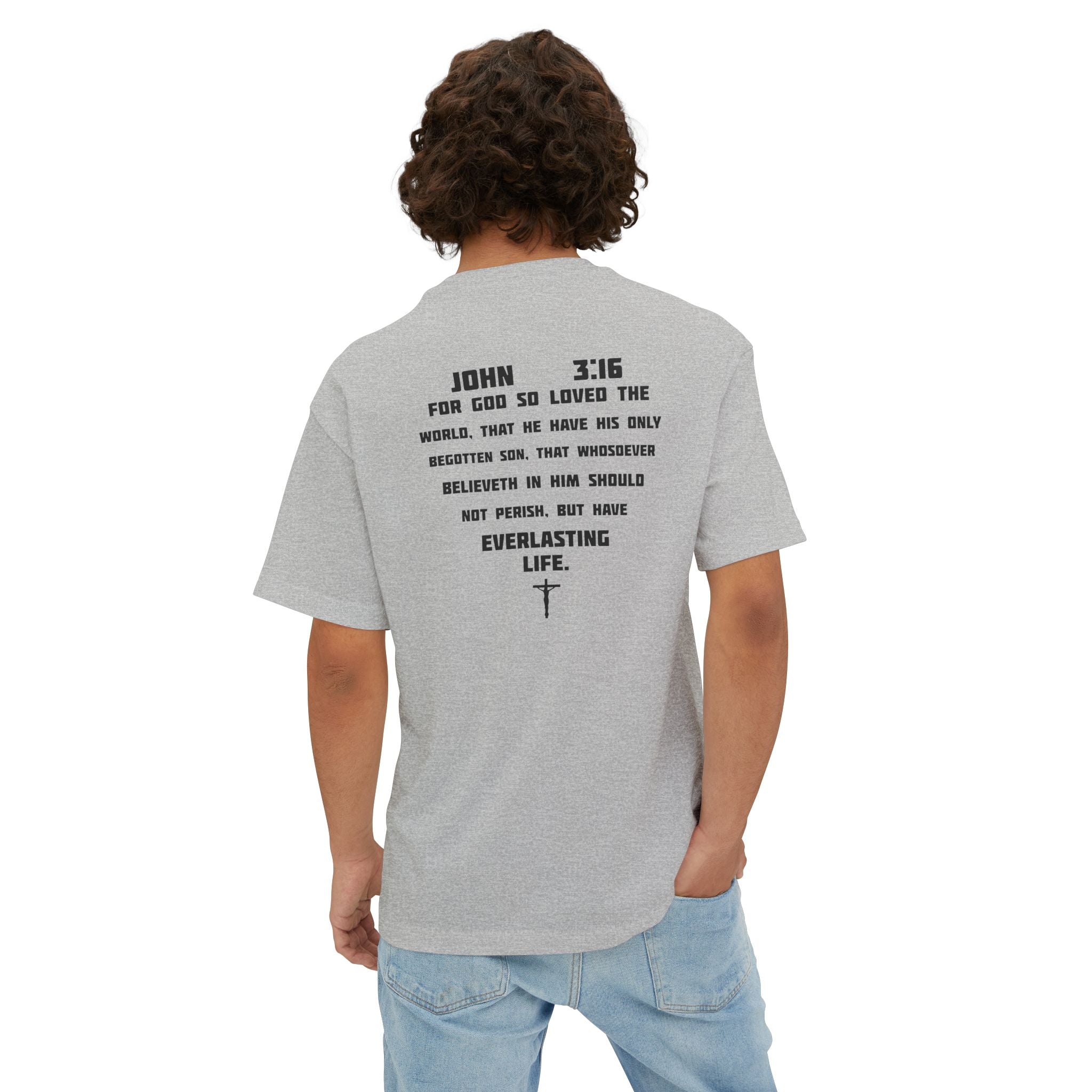 John 3:16 Graphic Tee - Christian Faith Bible Verse Shirt