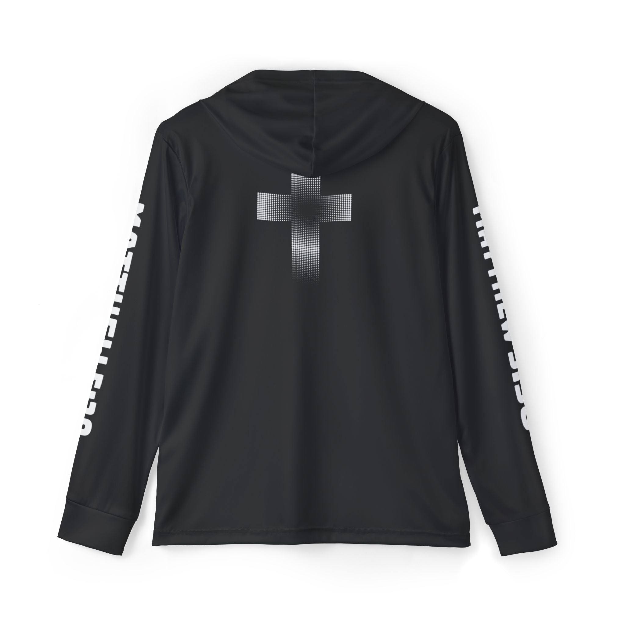 Men's Sports Warmup Hoodie (Black) - Matthew 5:30