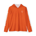 Men's Sports Warmup Hoodie (Orange) - Matthew 5:30