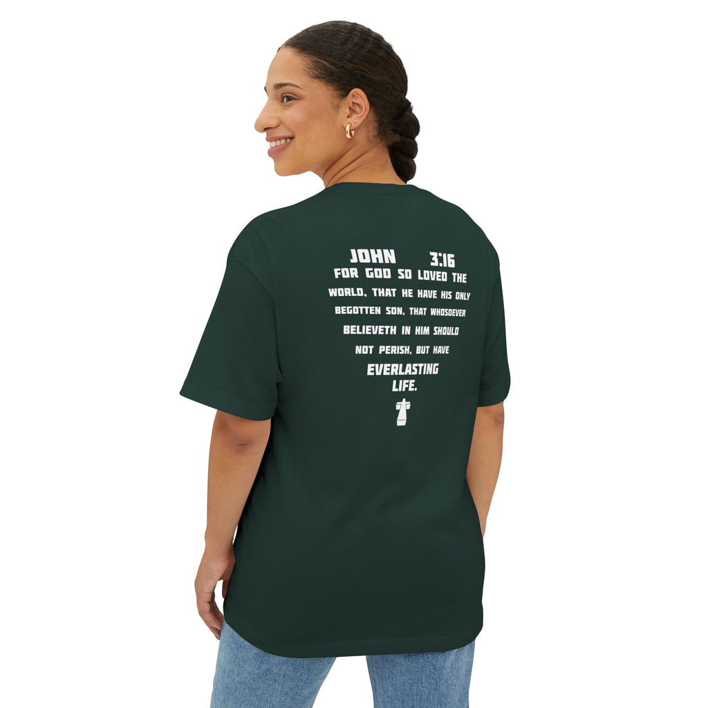 John 3:16 Graphic Tee - Christian Faith Bible Verse Shirt