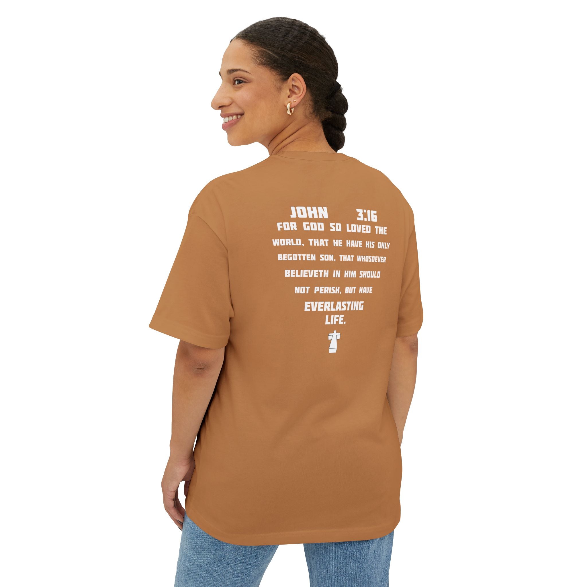 John 3:16 Graphic Tee - Christian Faith Bible Verse Shirt
