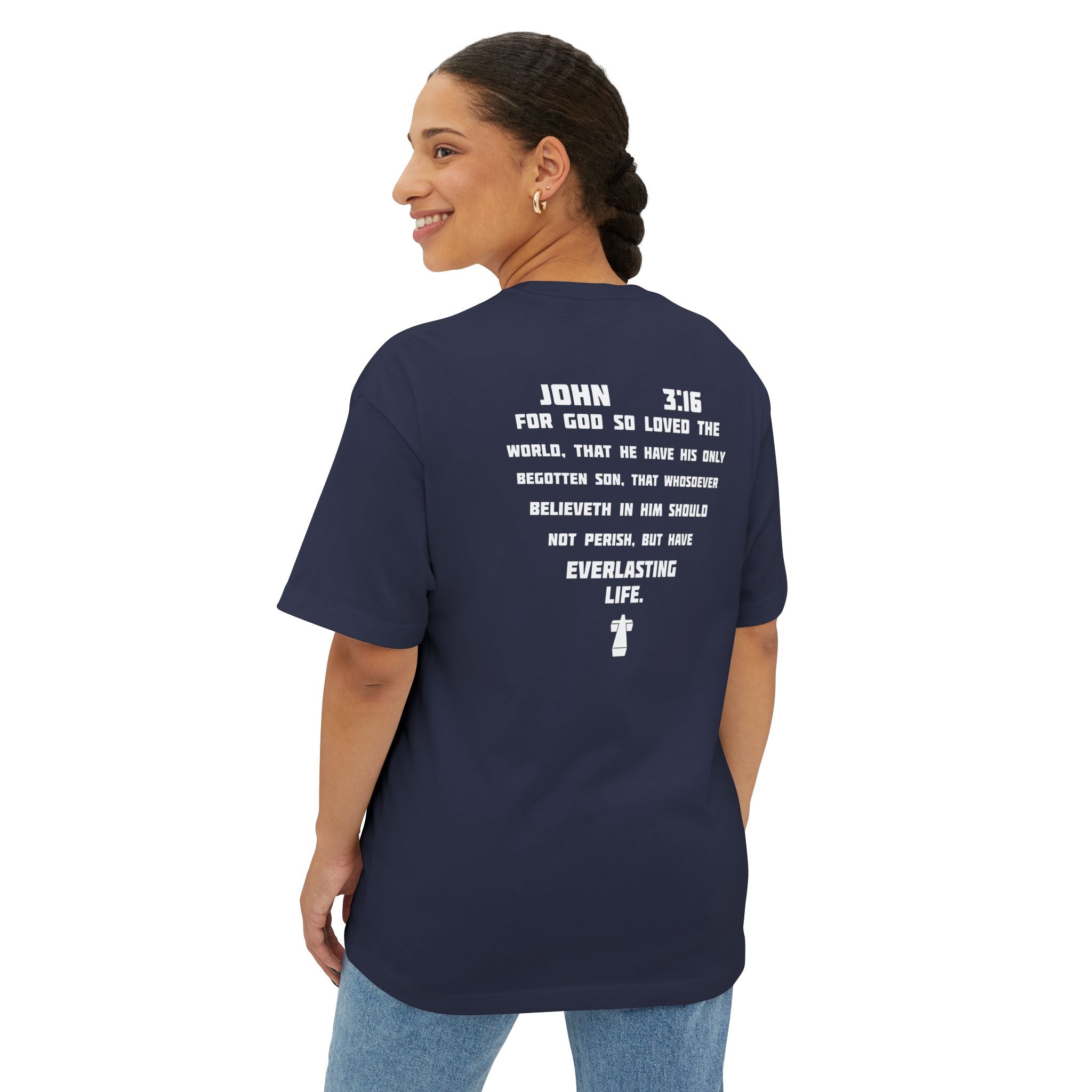 John 3:16 Graphic Tee - Christian Faith Bible Verse Shirt