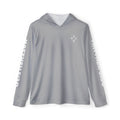 Men's Sports Warmup Hoodie (Light Gray) - Matthew 5:30