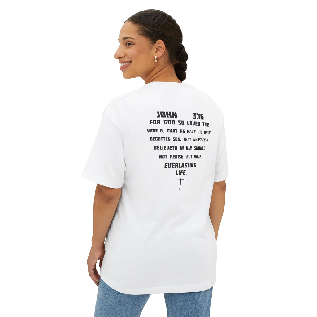 John 3:16 Graphic Tee - Christian Faith Bible Verse Shirt