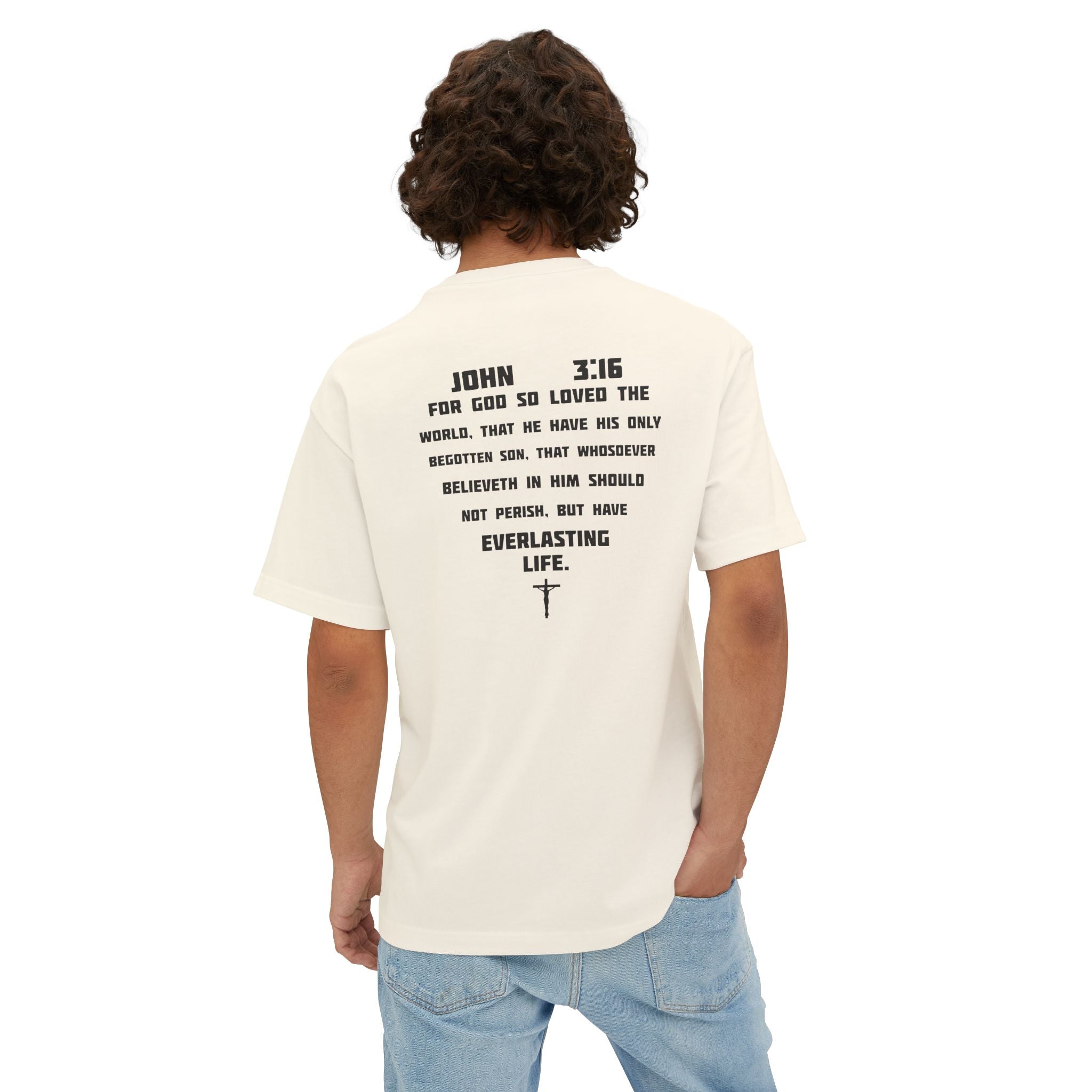 John 3:16 Graphic Tee - Christian Faith Bible Verse Shirt